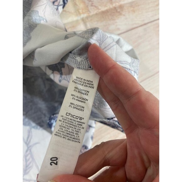 NWT Chico's Women's Long Sleeve Button Front Blouse - 3 (Large) - Picture 12 of 13